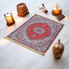 Hodvábny koberec strojovo tkaný SILKEN 70x110 akrylový turecký koberec