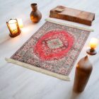 Hodvábny koberec strojovo tkaný SILKEN 70x110 akrylový turecký koberec