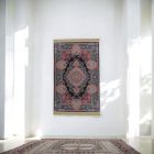 Hodvábny koberec strojovo tkaný SILKEN 70x110 akrylový turecký koberec