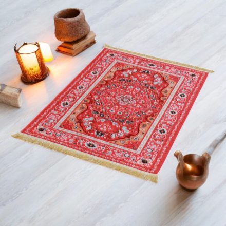 Hodvábny koberec strojovo tkaný SILKEN 70x110 akrylový turecký koberec
