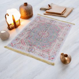   Hodvábny koberec strojovo tkaný SILKEN 70x110 akrylový turecký koberec