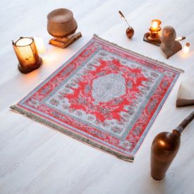   Hodvábny koberec strojovo tkaný SILKEN 70x110 akrylový turecký koberec