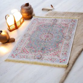   Hodvábny koberec strojovo tkaný SILKEN 70x110 akrylový turecký koberec