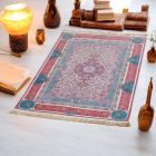 Hodvábny koberec strojovo tkaný SILKEN 70x110 akrylový turecký koberec