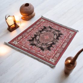   Hodvábny koberec strojovo tkaný SILKEN 70x110 akrylový turecký koberec