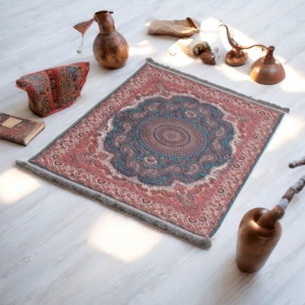 Hodvábny koberec strojovo tkaný SILKEN 70x110 akrylový turecký koberec