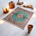 Hodvábny koberec strojovo tkaný SILKEN 70x110 akrylový turecký koberec