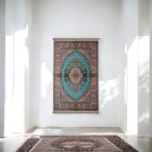 Hodvábny koberec strojovo tkaný SILKEN 70x110 akrylový turecký koberec