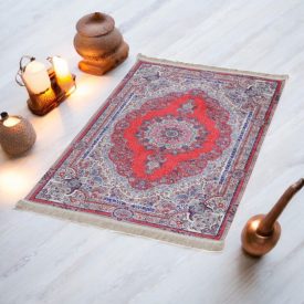   Hodvábny koberec strojovo tkaný SILKEN 70x110 akrylový turecký koberec