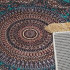 Hodvábny koberec strojovo tkaný SILKEN 70x110 akrylový turecký koberec