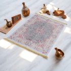 Hodvábny koberec strojovo tkaný SILKEN 70x110 akrylový turecký koberec