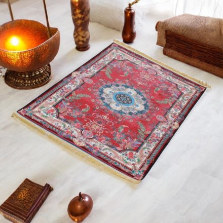 Hodvábny koberec strojovo tkaný SILKEN 70x110 akrylový turecký koberec