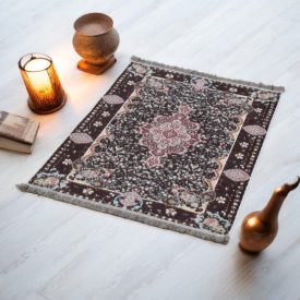   Hodvábny koberec strojovo tkaný SILKEN 70x110 akrylový turecký koberec