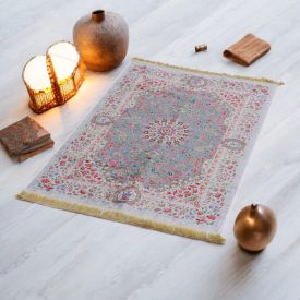   Hodvábny koberec strojovo tkaný SILKEN 70x110 akrylový turecký koberec