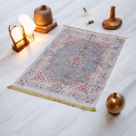 Hodvábny koberec strojovo tkaný SILKEN 70x110 akrylový turecký koberec