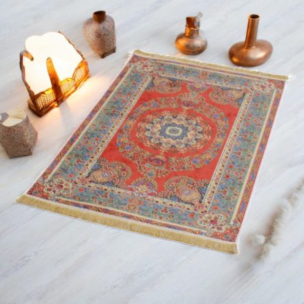 Hodvábny koberec strojovo tkaný SILKEN 70x110 akrylový turecký koberec