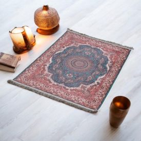   Hodvábny koberec strojovo tkaný SILKEN 70x110 akrylový turecký koberec