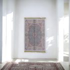 Hodvábny koberec strojovo tkaný SILKEN 70x110 akrylový turecký koberec