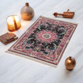   Hodvábny koberec strojovo tkaný SILKEN 70x110 akrylový turecký koberec