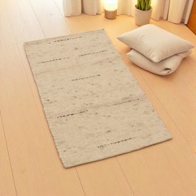   Hrubý vlnený koberec 60x105 jednofarebný koberec do obývačky