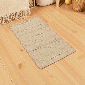   Hrubý vlnený koberec 60x115 jednofarebný koberec do obývačky