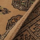 Behúň béžový Bokhara 244x79 ručne viazaný pakistanský koberec