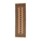 Behúň béžový Bokhara 244x78 ručne viazaný pakistanský koberec