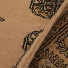 Behúň béžový Bokhara 244x78 ručne viazaný pakistanský koberec