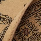 Behúň béžový Bokhara 304x78 ručne viazaný pakistanský koberec