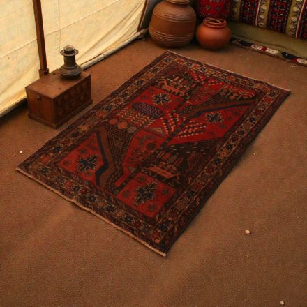 Koberec Baluch Mushwani 94x144 ručne viazaný nomádsky koberec