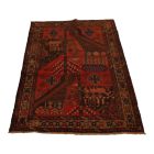 Koberec Baluch Mushwani 94x144 ručne viazaný nomádsky koberec