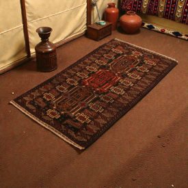   Koberec Baluch Mushwani 85x147 ručne viazaný nomádsky koberec