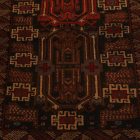Koberec Baluch Mushwani 85x147 ručne viazaný nomádsky koberec