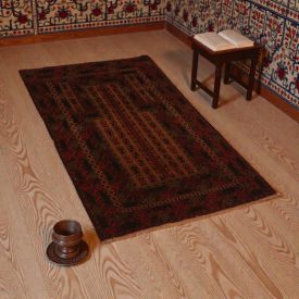   Modlitebný koberec Mushwani 87x131 ručne viazaný nomádsky koberec