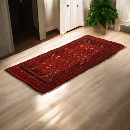 Turkmen koberec Balisht Nakhsha 57x109 ručne viazaný malý koberec
