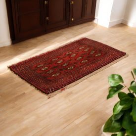   Turkmen koberec Balisht Nakhsha 51x97 ručne viazaný malý koberec