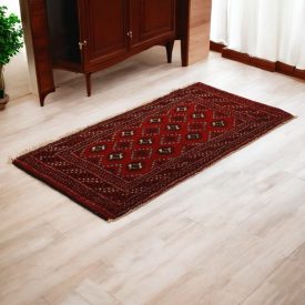   Turkmen koberec Balisht Nakhsha 57x110 ručne viazaný malý koberec