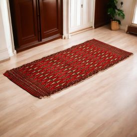   Turkmen koberec Balisht Nakhsha 50x103 ručne viazaný malý koberec