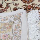 Hodvábny koberec Parnian béžová 120x180 vysoko kvalitný viskózový hodvábny koberec z Iránu