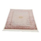 Hodvábny koberec Soltaniye cream 100x150 iránsky viskózový hodvábny koberec