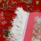 Hodvábny koberec Lov bordová 80x120 viskózový hodvábny perzský koberec