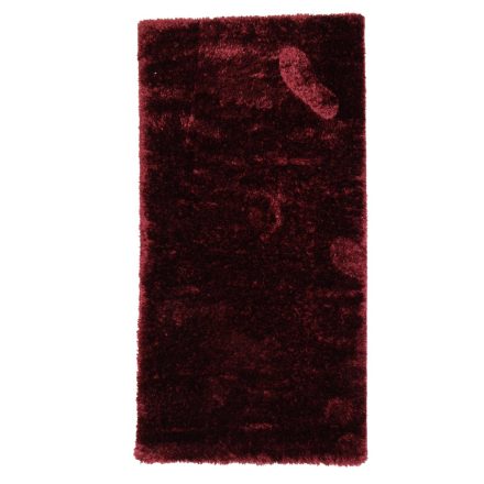 Jednofarebný koberec bordový 80x150 strojovo tkaný koberec s dlhým vláknom
