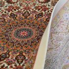 Hodvábny koberec Helya cream 100x150 vysoko kvalitný viskózový hodvábny koberec z Iránu