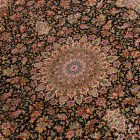 Hodvábny koberec Helya modrá 100x150 viskózový hodvábny perzský koberec