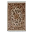 Hodvábny koberec Negin cream 100x150 vysoko kvalitný viskózový hodvábny koberec z Iránu