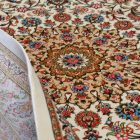 Hodvábny koberec Negin cream 100x150 vysoko kvalitný viskózový hodvábny koberec z Iránu