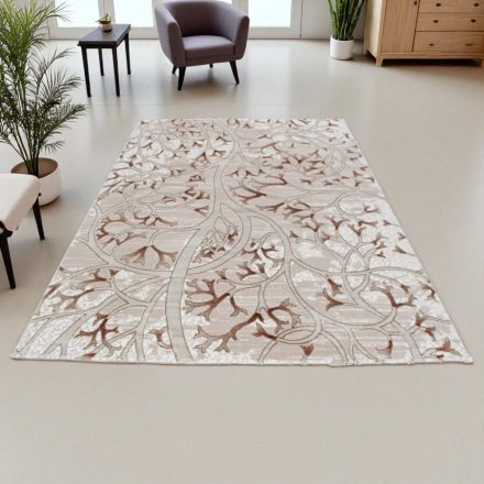 Moderný koberec béžová hnedá MERO 140x200 koberec do obývačky alebo spálne