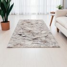 Moderný koberec béžová hnedá modrá NADIM 80x150 koberec do obývačky alebo spálne