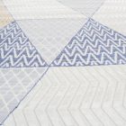 Moderný koberec béžová hnedá modrá MELIS 140x200 koberec do obývačky alebo spálne