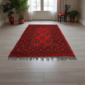   Afganský vlnený koberec Aqchai 73x113 ručne viazaný orientálny koberec do obývačky